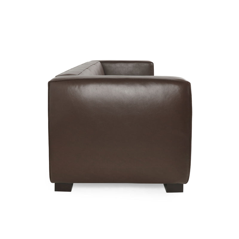 Contemporary 3 Seater Sofa With Tuxedo Design