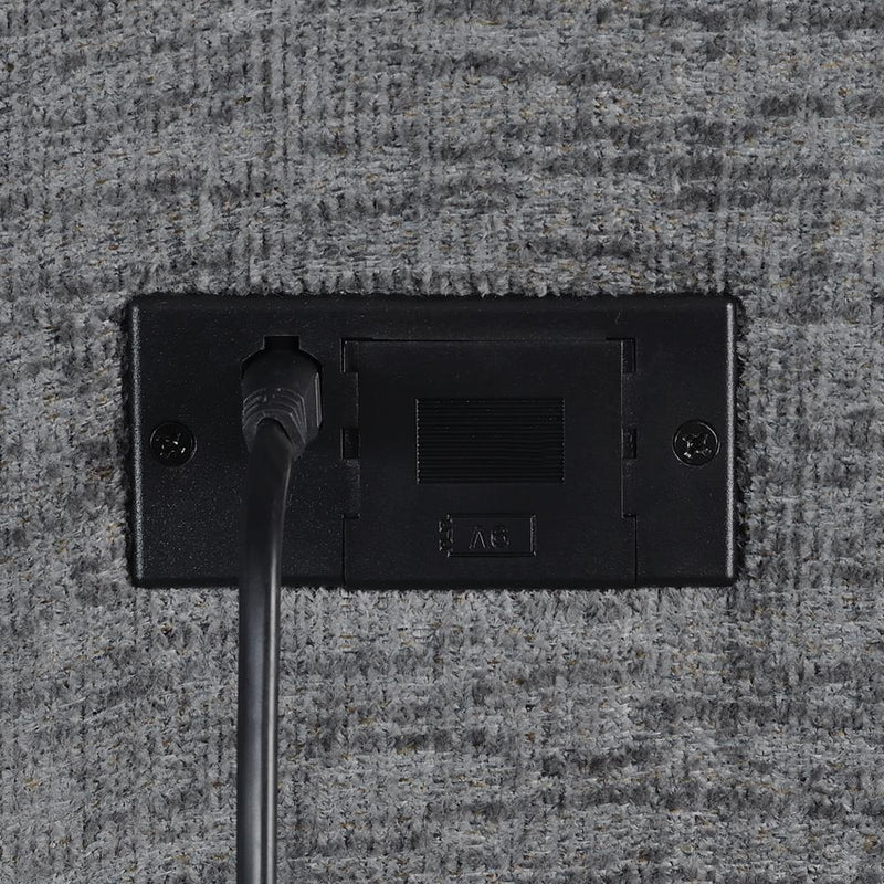 Bahrain Upholstered Armless Recliner Charcoal