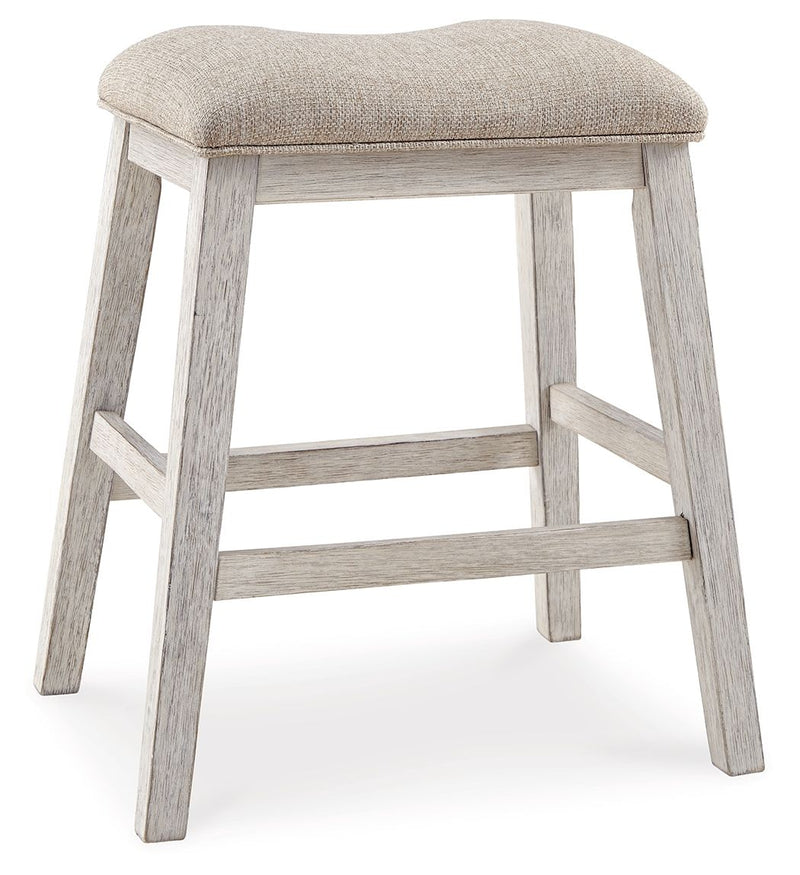 Skempton - Upholstered Stool (Set of 2) - White