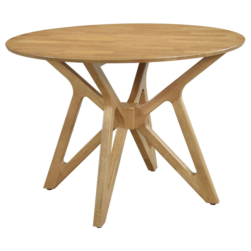 Barlow - 5 Piece Round Dining Set With Chairs - Walnut