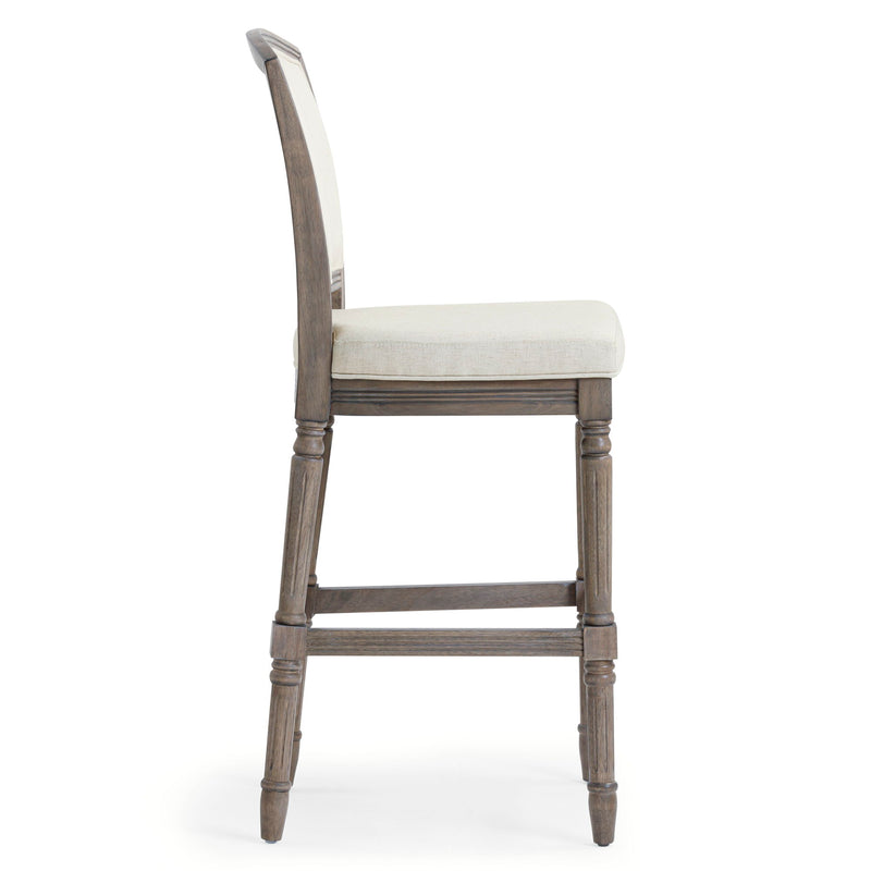 Stool With Upholstered Seat And Back
