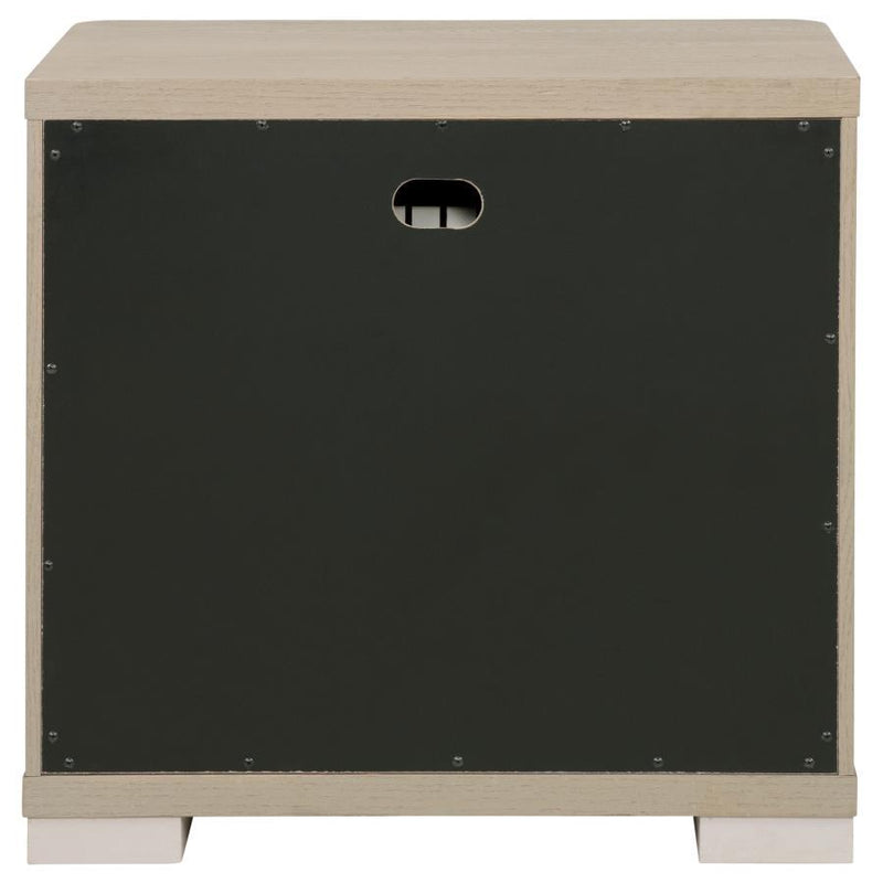 Ladera - 2-Drawer Nightstand Bedside Table - Light Elm