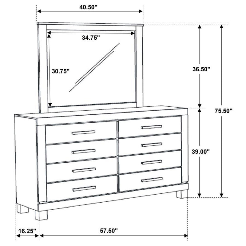Woodmont - 8-Drawer Dresser