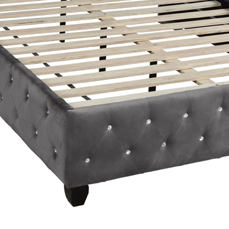 Sophia - Crystal Tufted Upholstered Bed