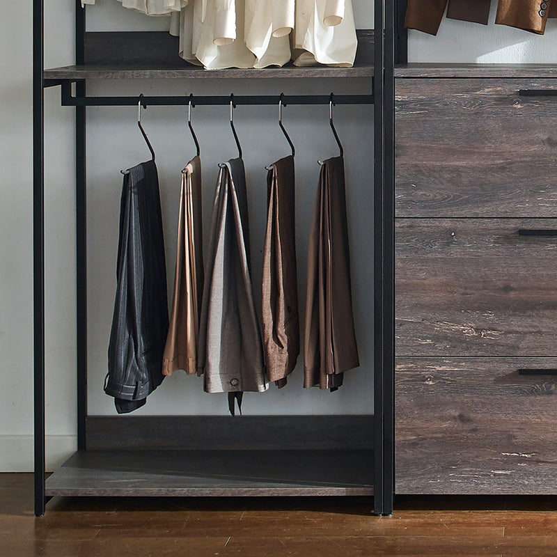 Monica - Walk-In Closet System - Rustic