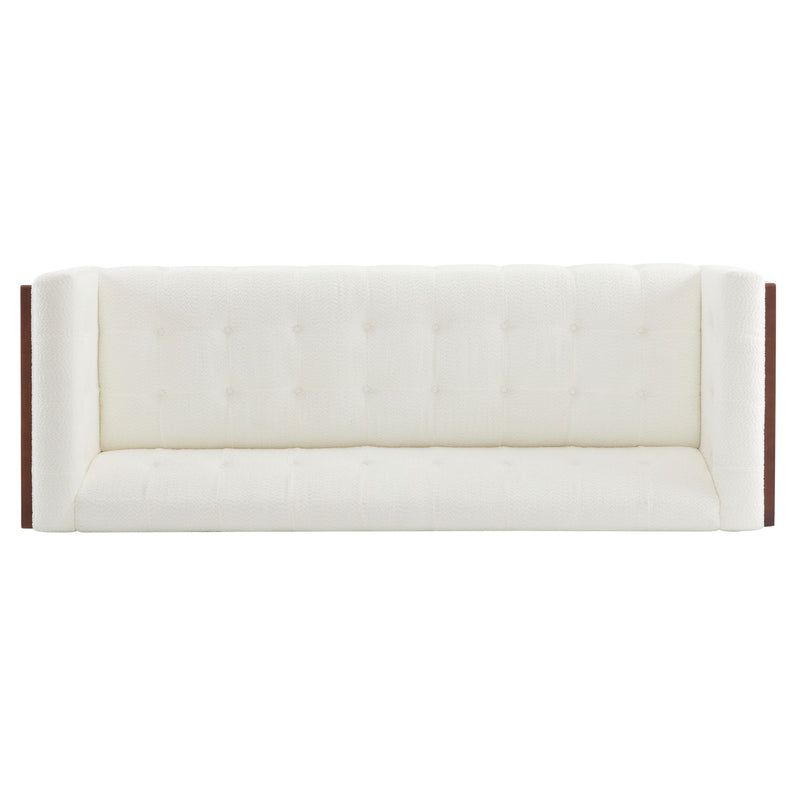 Contemporary 3 Seater Sofa With Tufted Design