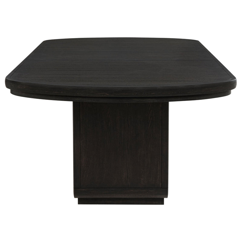 Leandro 9-piece Rectangular Dining Table Set Burnished Black