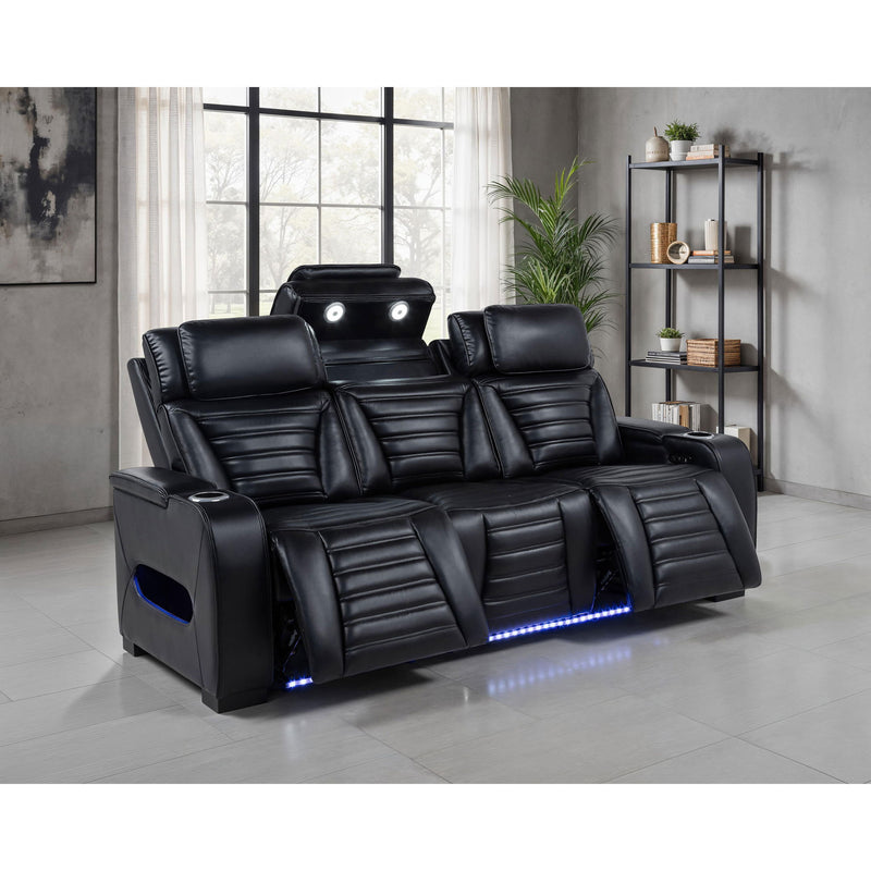 Isadora - Power Reclining Sofa With Dual Independent Recline - Black