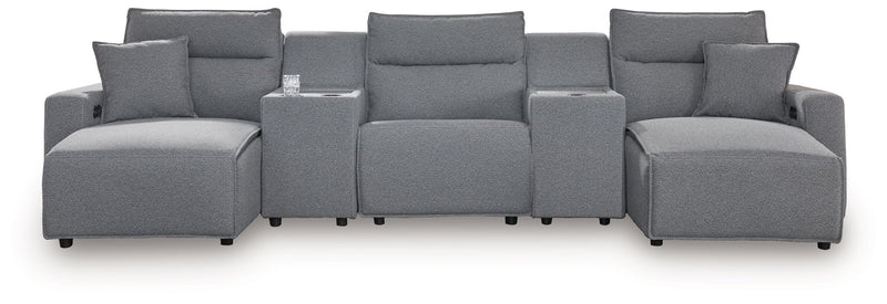 ModMax II - Salt And Pepper - Reclining Sectional