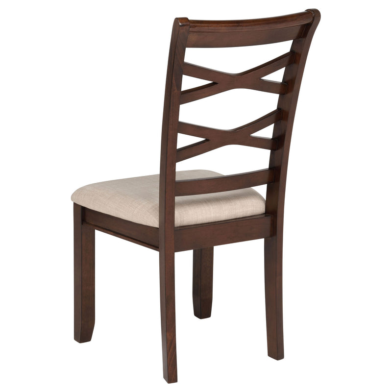 Verety - 5 Piece Round Dining Set With Chairs - Dark Brown