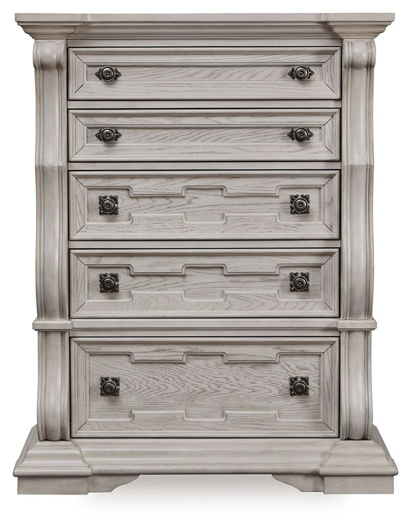 Bruchandi - Five Drawer Chest - Antique White