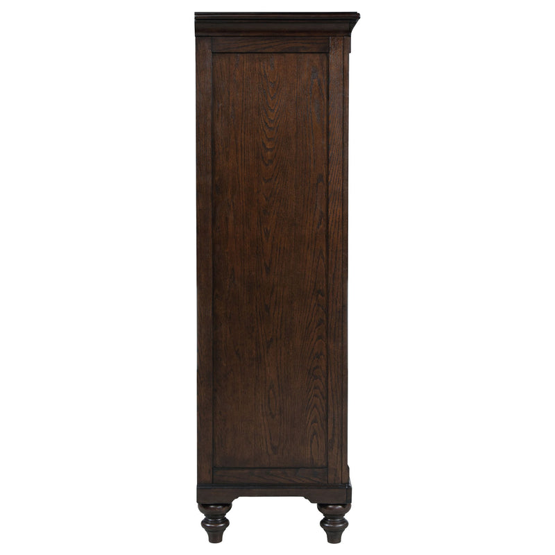 Berwick - 6 Drawer Chest With Door - Dark Oak