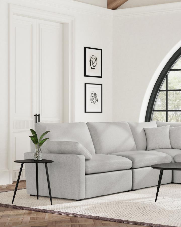 Collins - Modular Power Reclining Sectional Armless Chair - Gray