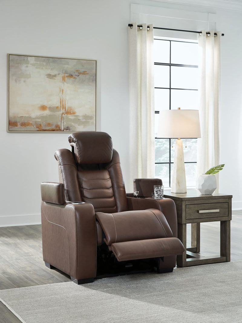 High Impact - Power Recliner / Adj Headrest - Tobacco