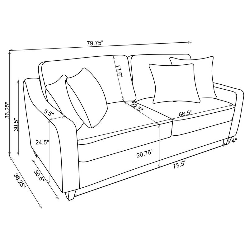 Mackenzie - 3 Piece Sofa Set - Beige