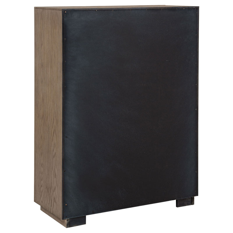 Gibbons Barley - 5 Drawer Bedroom Chest - Brown