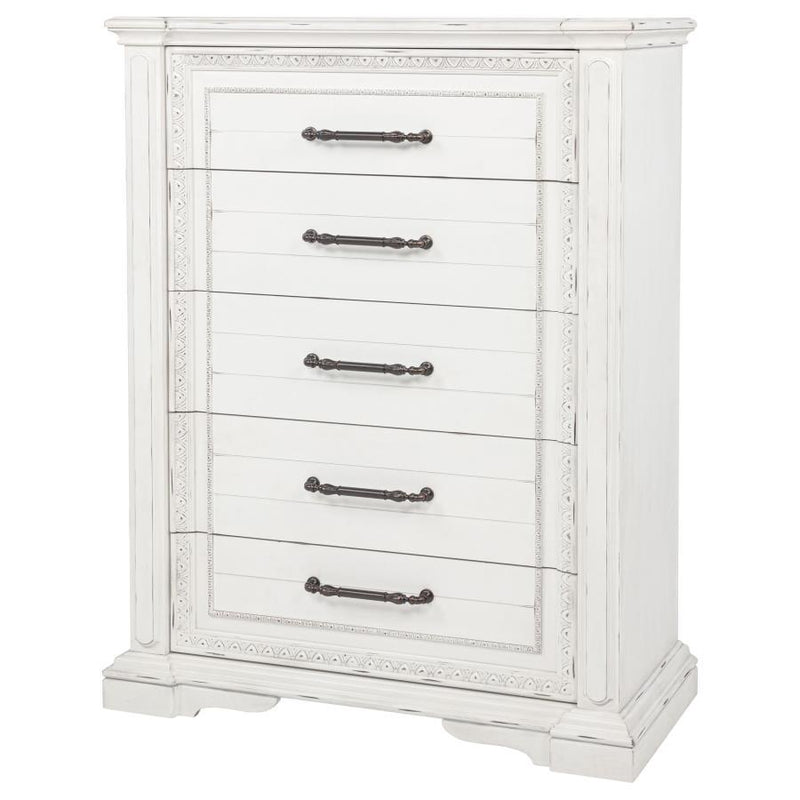 Mckinney - 5-Drawer Bedroom Chest Of Drawers - Vintage White