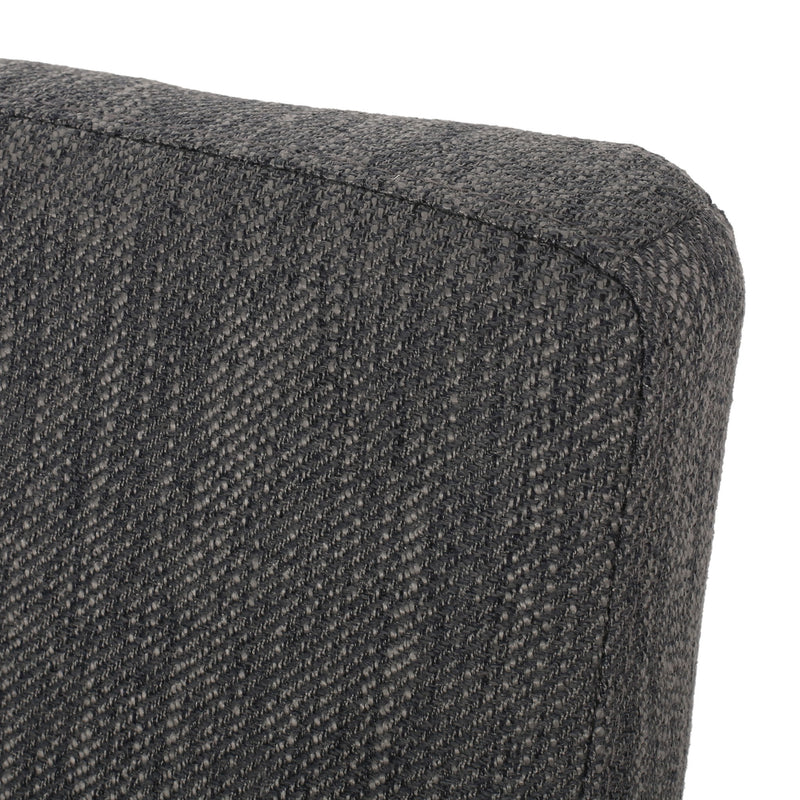 Contemporary Dining Chair With Upholstered Seating And Tapered Legs