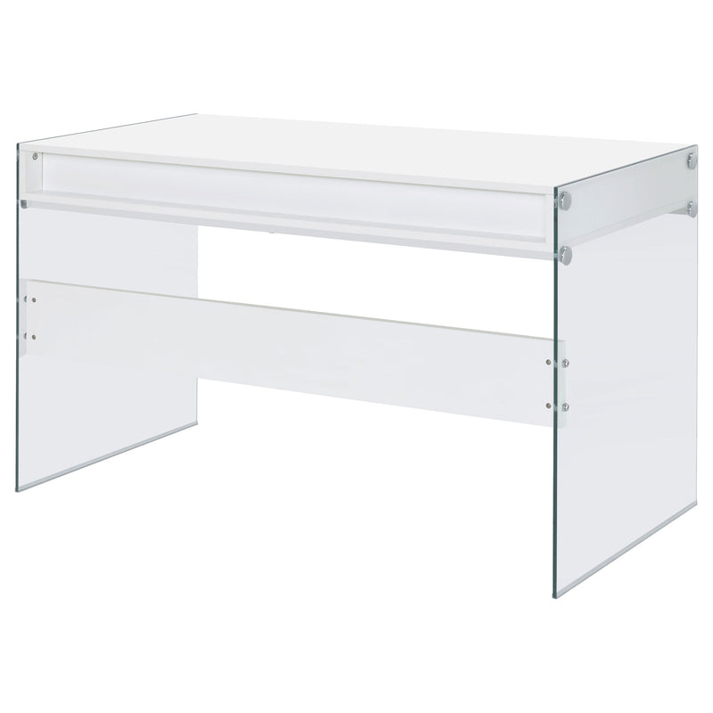 Barretta - 2 Drawer Writing Desk - Gloss White