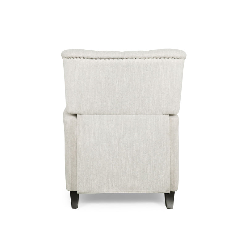 Welch - Contemporary Tufted Pushback Recliner - Beige