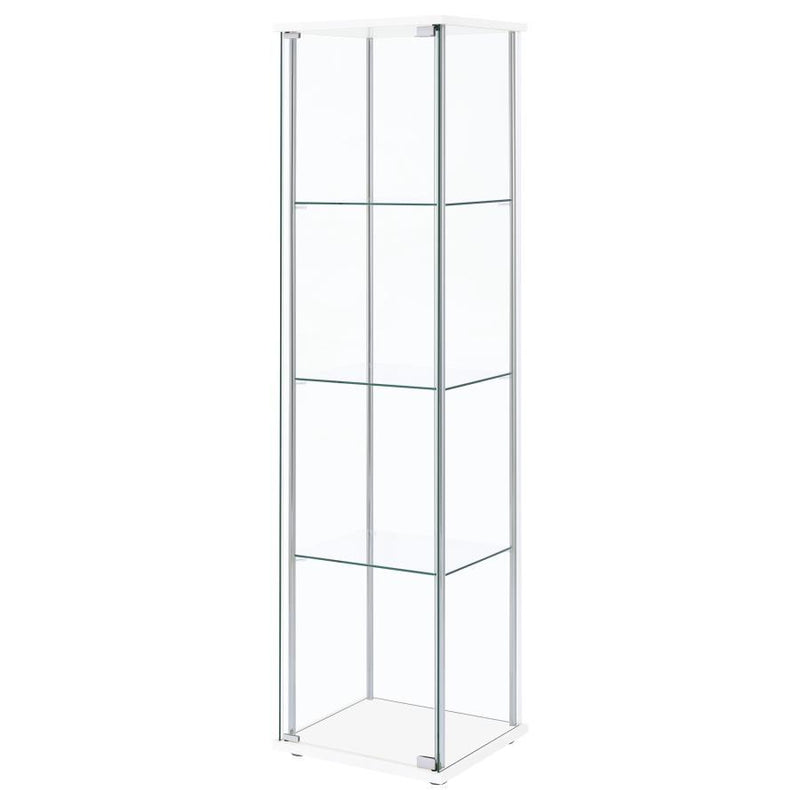Bellatrix - 4-Shelf Clear Glass Curio Cabinet