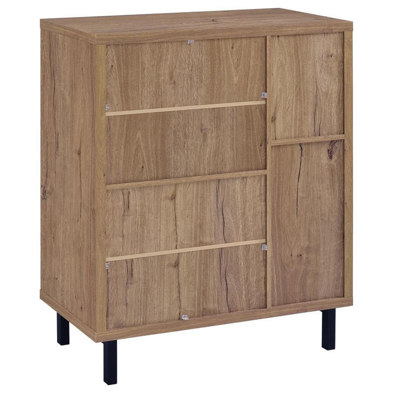 Teller - 2-Door Shoe Storage Cabinet - Natural Oak