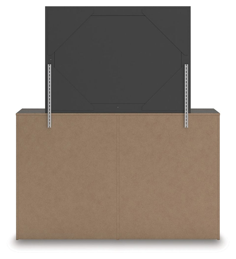 Prendonea - Dresser and Mirror - Charcoal