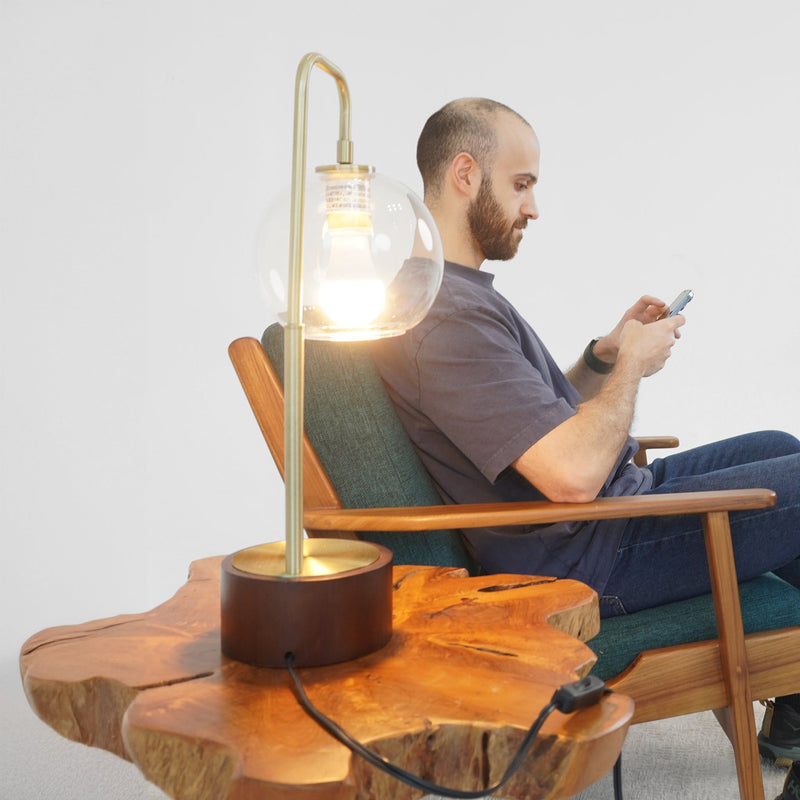 Luxeray - Globe Arched Table Lamp - Bronze