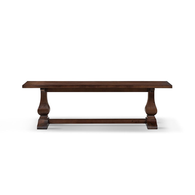 Whitmore - Trestle Dining Bench - Dark Brown