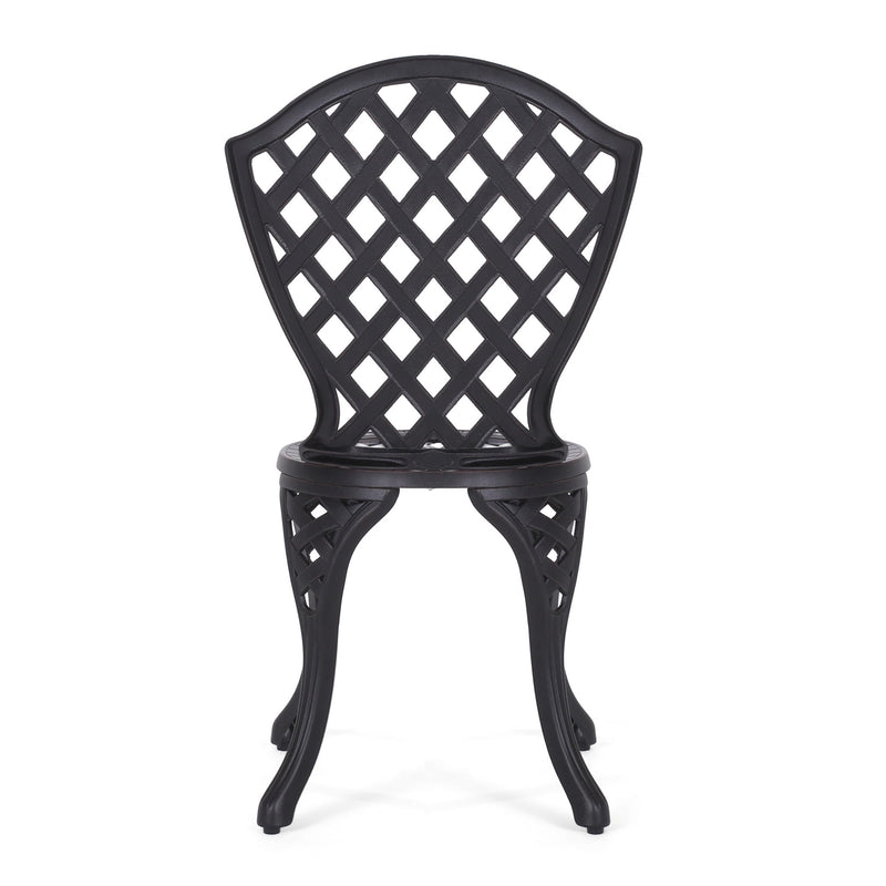 Bono Metal Bistro Set - Black