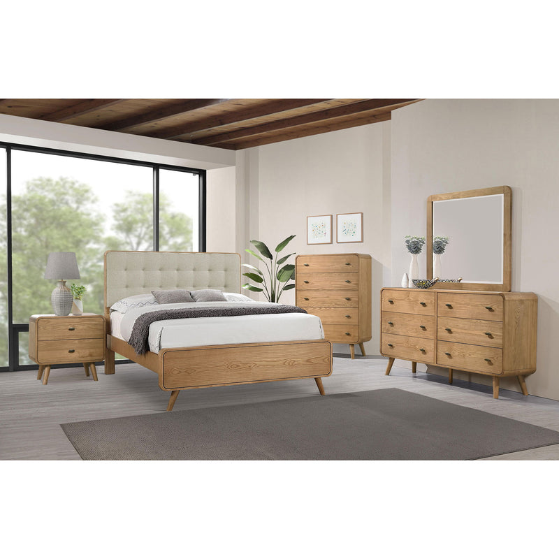 Winston - Platform Bed With Upholstered Headboard