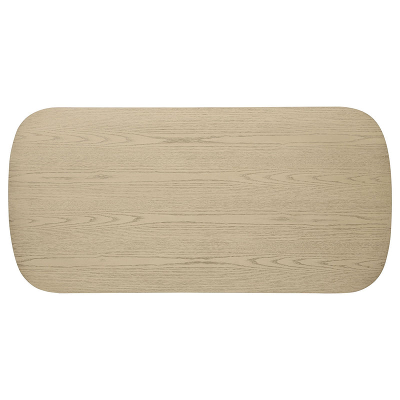 Kailani 3-piece Coastal Coffee and End Table Set Beige Oak