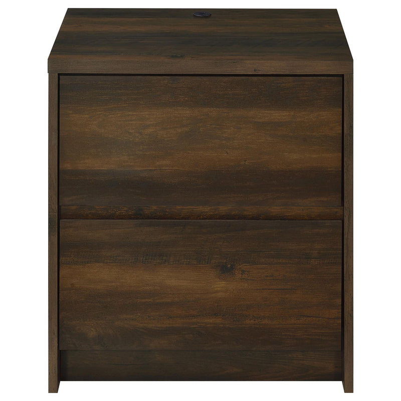 Geary - 2 Drawer Nightstand With LED Lights And USB Charging Ports