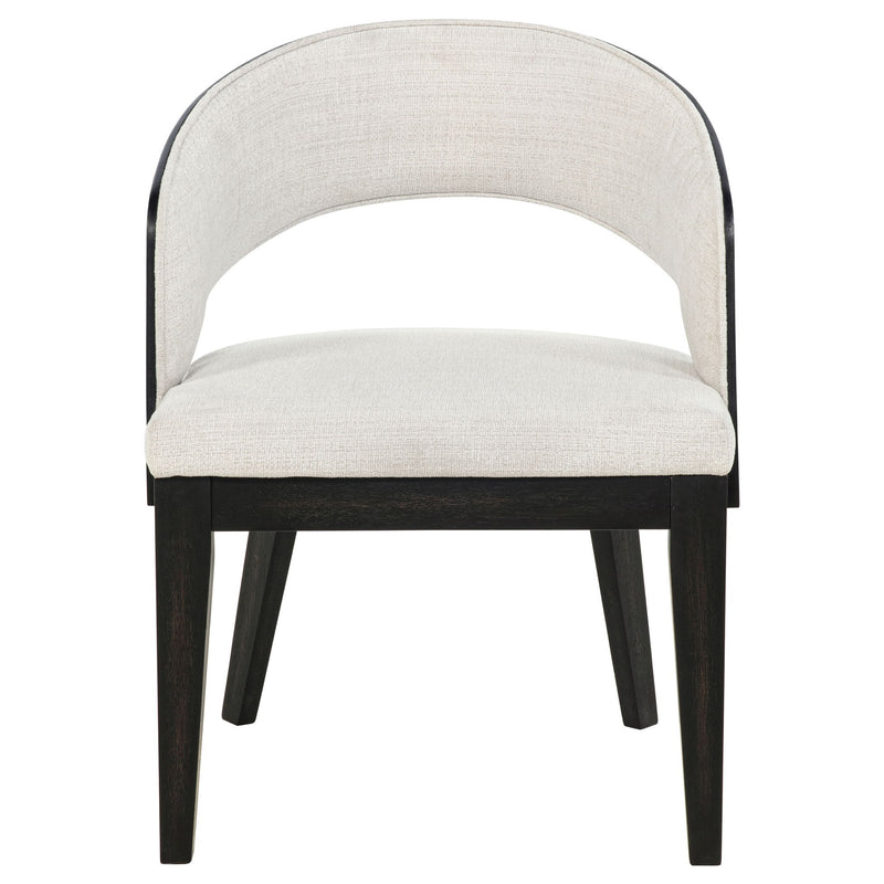 Bangor - Upholstered Dining Arm Chair (Set of 2) - Black / Cream