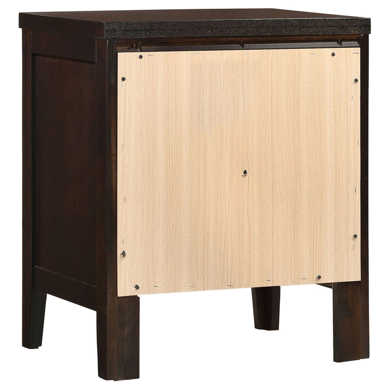 Garrett - 2 Drawer Nightstand - Cappuccino