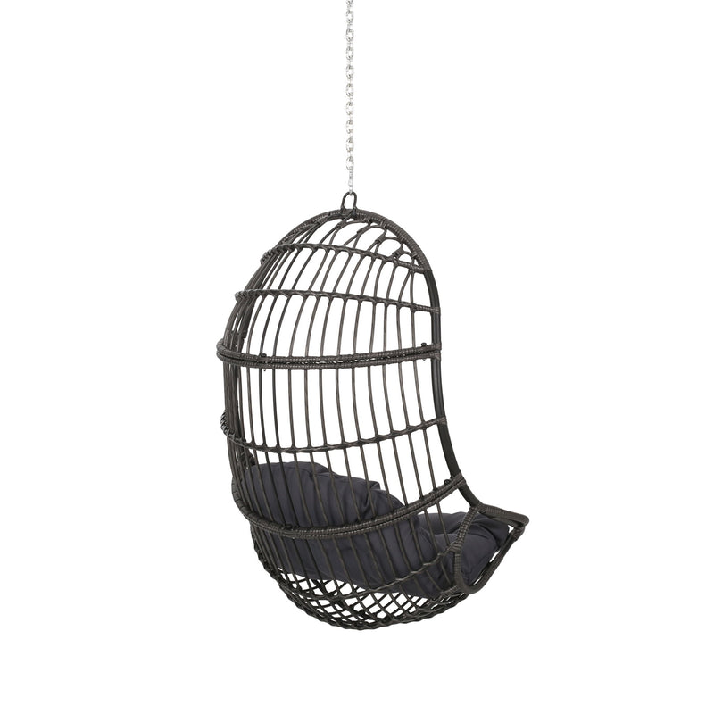 Richards - Outdoor / Indoor Wicker Hanging Chair - Gray