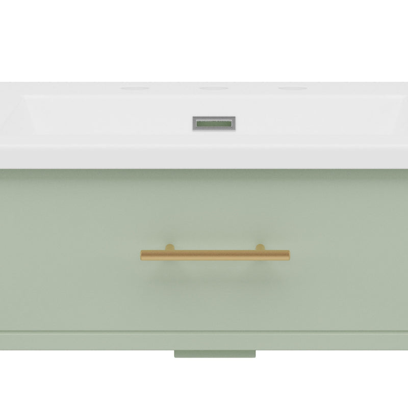 Bathroom Vanity With Sink, Soft Close Doors And Adjustable Shelf