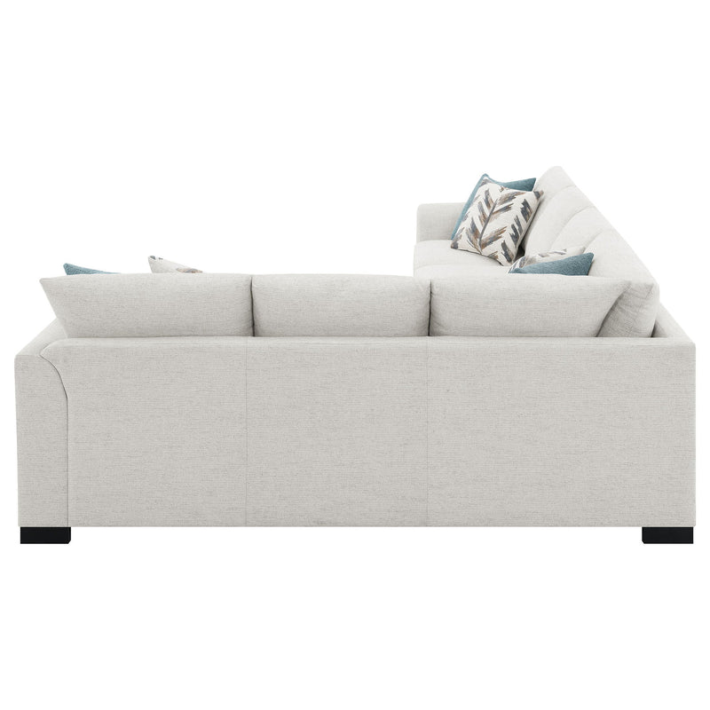 Radison - Upholstered Sectional Sofa With Hidden Sleeper - Greige
