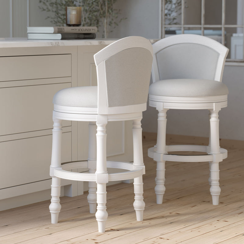 Barrel Back Stool With Swivel