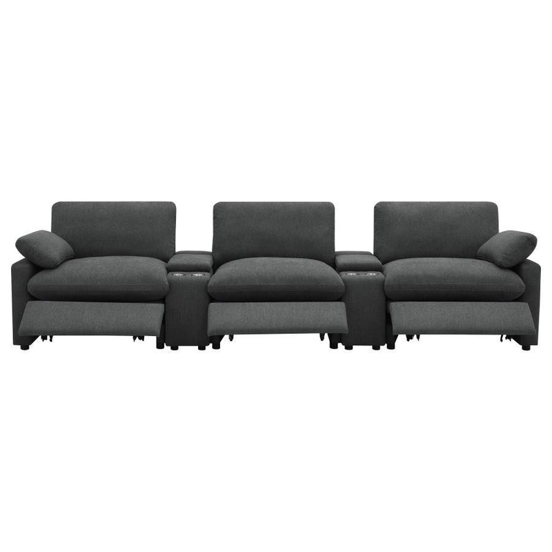 Collins - 5-Piece Power Reclining Home Theater Seating