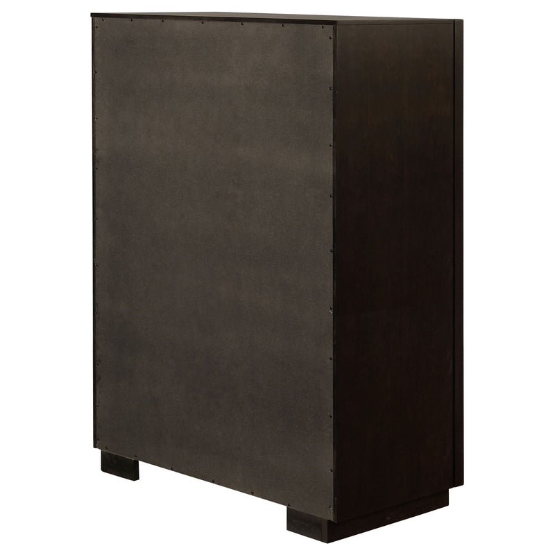 Prescott - 5 Drawer Chest - Brown