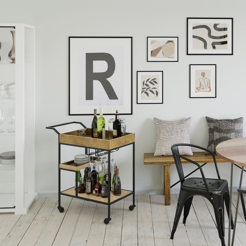 Barnes - Bar Cart - Natural