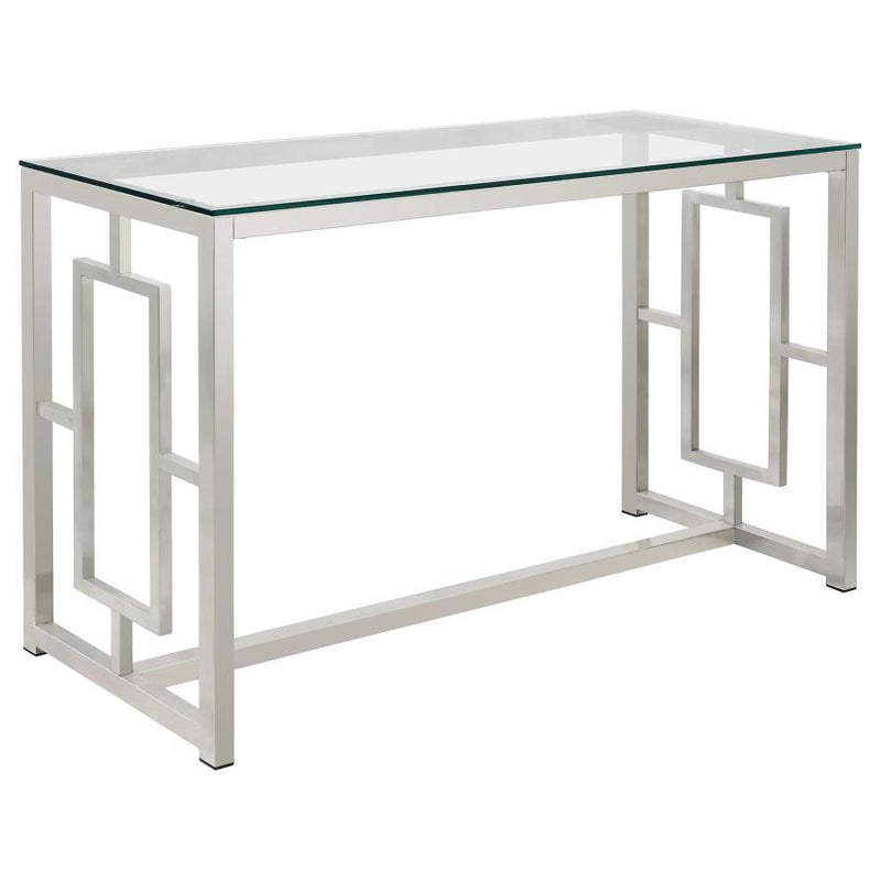 Merced - Glass Top Metal Table