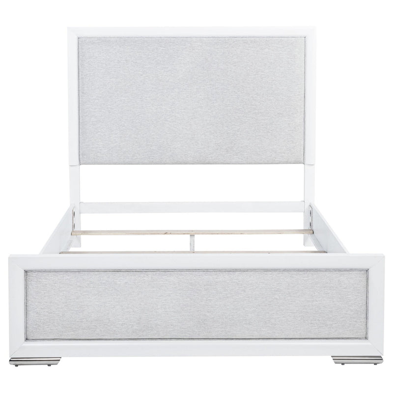 Gracemont 57-inch Queen Panel Bed Grey and White