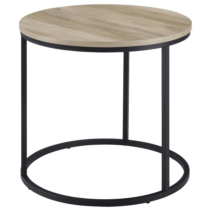 Arrize - Round Side End Table - Pine Wood