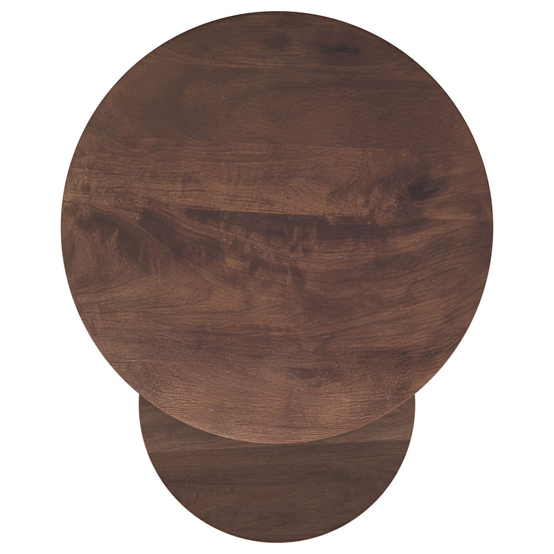 Lionett - 2 Piece Round Nesting Table Set And Round Design - Dark Brown