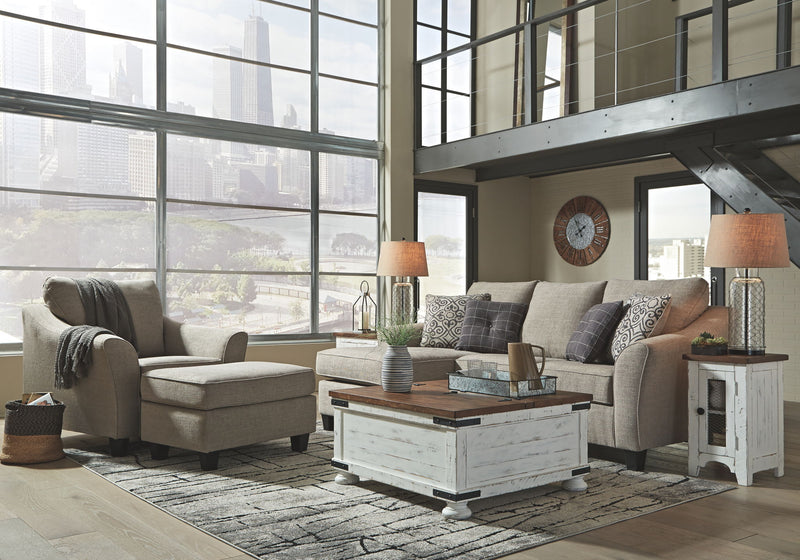 Kestrel - Queen Sofa Chaise Sleeper - Driftwood