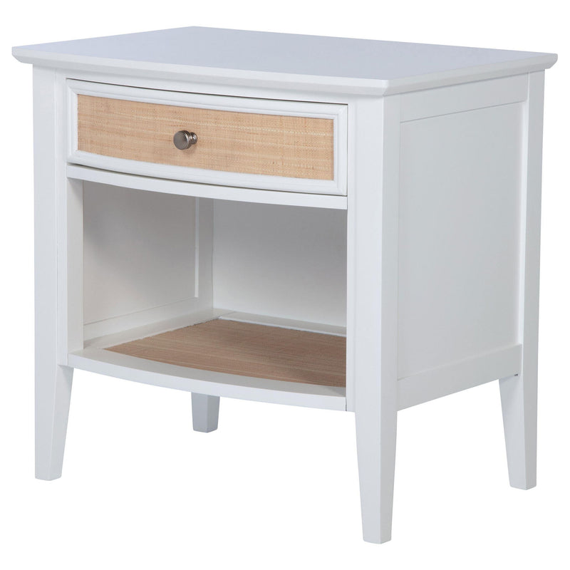 Bexhill 1-drawer Nightstand Bedside Table White