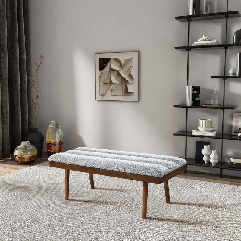 Troni - Bench - Brown / Light Gray