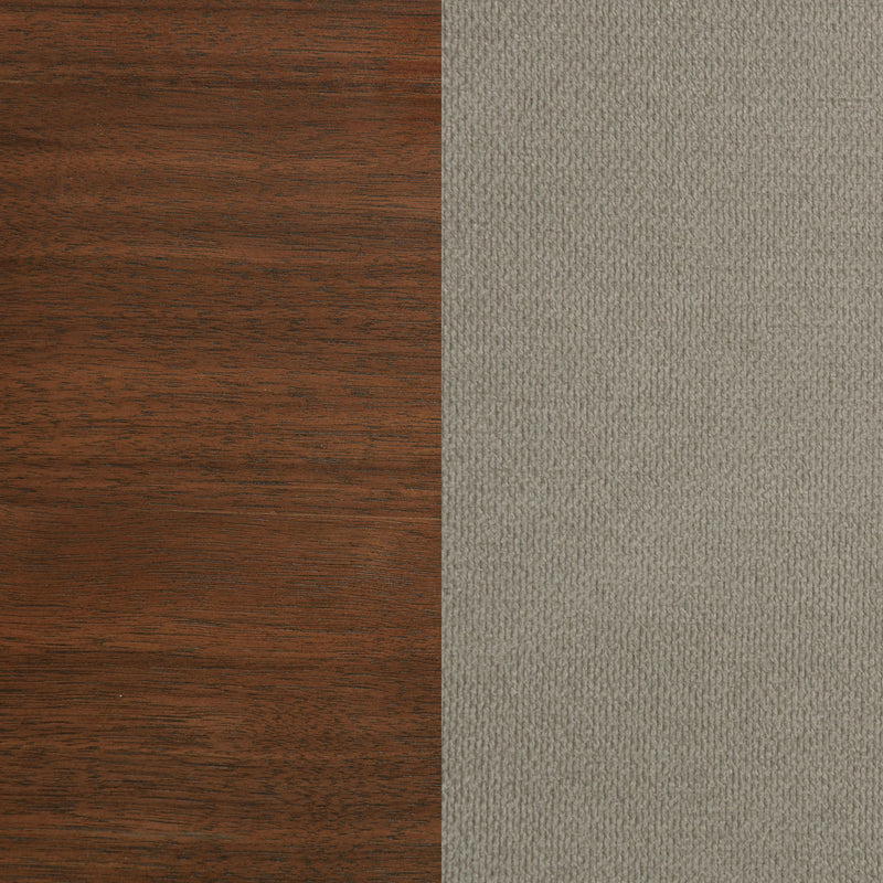Verona - Queen Upholstered Panel Bed - Walnut